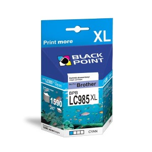 Tusz zamienny do BROTHER LC985C marki Black Point, cyan