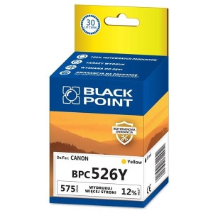 Tusz zamienny do CANON CLI526 marki Black Point, yellow /BPC526Y/