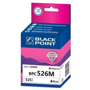 Tusz zamienny do CANON CLI526 marki Black Point, magenta