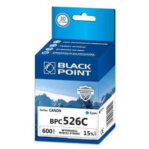 Tusz zamienny do CANON CLI526 marki Black Point, cyan