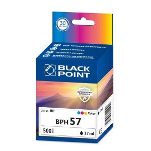 Tusz 57 zamienny do HP C6657 marki Black Point, trójkolorowy / /BPH57/