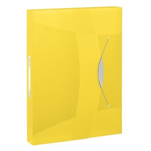 Teczka z gumką ESSELTE Vivida 40 mm żółta /624052/