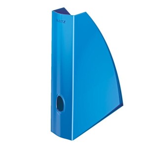 Pojemnik na czasopisma/ katalogi plastikowy 73x312x258mm Leitz Wow metaliczny niebieski /52771001/