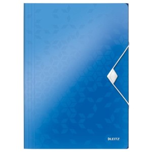 Teczka z gumką Leitz PP WOW 15mm niebieska /45990036/