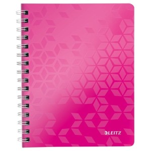 Zeszyt LEITZ WOW A4 w kratkę różowy /46380023/