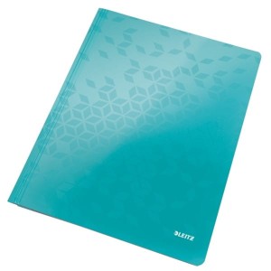 Skoroszyt zwykły kartonowy LEITZ WOW turkusowy /30010051/