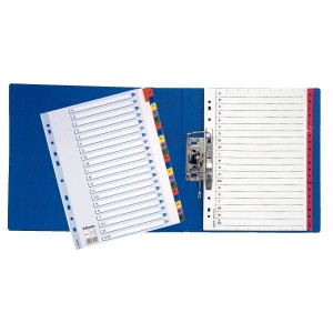 Przekładki ESSELTE MYLAR kartonowe A-Z A4 alfabetyczne /100166/