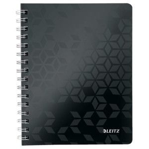 Kołozeszyt A5/80 KRATKA LEITZ WOW czarny /46410095/