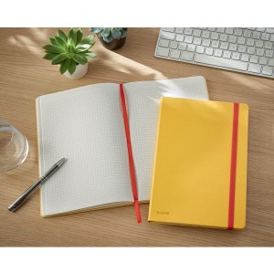 Notatnik B5/80 kratka 90g LEITZ COSY SOFT TOUCH twarda oprawa żółty ciepły  /44820019/