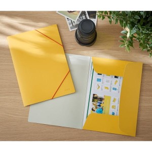 Teczka kartonowa z gumką narożną A4 LEITZ COSY SOFT TOUCH żółta ciepła /30020019/