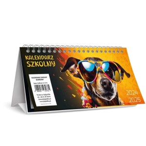 Kalendarz biurkowy stojący poziomy 28,5x19,0cm miesięczny ze spiralką KALPOL 2027 big 1szt.