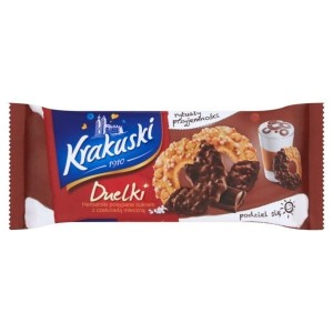 Ciastka KRAKUSKI Duelki w czekoladzie z cukrem 181g