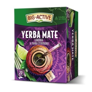 Herbata YERBA MATE ekspresowa BIG-ACTIVE limonka i trawa cytrynowa 20szt.