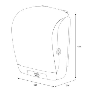 Pojemnik na ręczniki w roli KATRIN INCLUSIVE SYSTEM TOWEL DISPANSER-BLACK czarny /92025/
