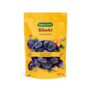 Bakalie śliwka suszona całe owoce 300g BAKALLAND /SP-028073/