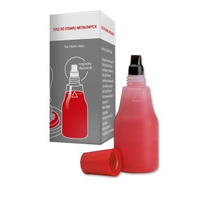 Tusz do pieczątek/stempli metalowych olejowy 25ml COLOP czerwony 1szt.