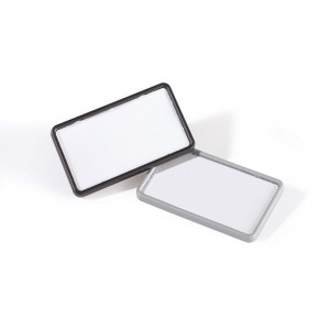 Identyfikator z magnesem 40x75mm czarny 25 sztuk /812901/