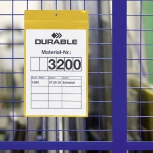 Kieszeń magazynowa magnetyczna Plus A4 pozioma DURABLE żółta 10szt. /1748 04/