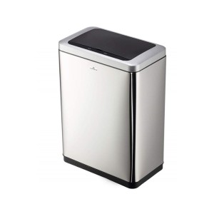 Kosz na śmieci z czujnikiem ruchu 2x20l DURABLE NO TOUCH DUO srebrny 1szt. /342423/