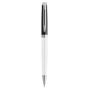 Długopis WATERMAN HMSPH24 BLACK WHITE CT BP M BLU GB biały /2202846/