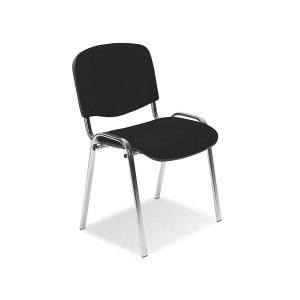 Krzesło konferencyjne TS INTERIOR ISOX-2 CHROME C-11 czarne 1szt.