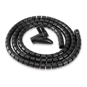 Organizer/maskownica/osłona do kabli 20mm x 2m FELLOWES CABLEZIP z aplikatorem czarny 1szt. /99439/