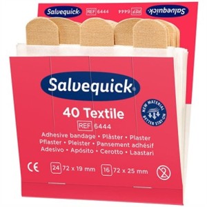 Plastry tekstylne CEDERROTH SALVEQUICK 72x19mm i 72X25mm 40szt. /6444/