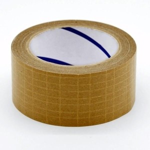 Taśma papierowa zbrojona wzmacniana krzyżowo włóknem szklanym PAPIER KRAFT 48x50 brązowa 1szt. /FGPTAPE/HB/48/50/