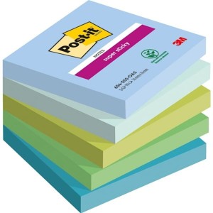 Notes samoprzylepny 76x76mm 5x90 kartek 654-5SS-OAS PALETA OASIS 3M POST-IT SUPER STICKY /3M-4054596924284/