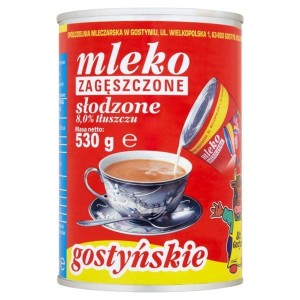 Mleko zagęszczone słodzone GOSTYŃ 530g 8% 1szt.