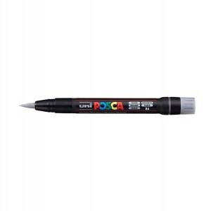 Marker z farbą plakatową pędzelek UNI POSCA PCF-350 srebrny NR 26 1szt. /UNPCF350/5SR/ /138496/