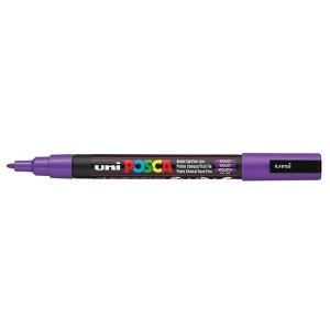 Marker z farbą plakatową okrągły 0,9-1,3mm UNI POSCA PC-3M fioletowy NR 12 1szt. /UNPC3M/DFI/ /138402/