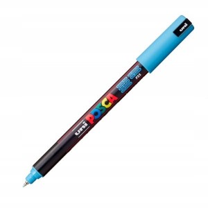 Marker z farbą plakatową igłowy 0,7mm UNI POSCA PC-1MR pastelowy niebieski NR P33 1szt. /UNPC1MR/DPNI/ /161876/