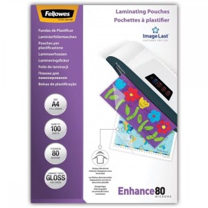 Folia do laminowania A4 216x303mm 80mic FELLOWES 100szt. /5306114/
