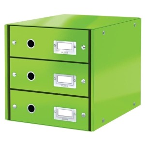 Pojemnik LEITZ WOW CS z 3 szufladami zielony /60480054/