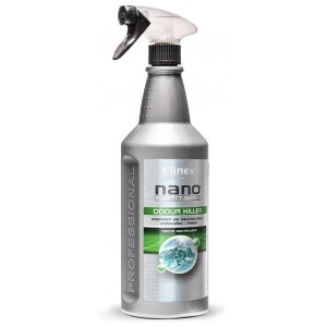 Preparat do neutralizacji zapachów 1,0L CLINEX NANO PROTECT SILVER ODOUR KILLER FRESH z rozpylaczem 1szt. /CL77348/
