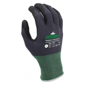 Rękawice dziane MCR GREENKNIGHT ECO GP1079NM rozmiar L/9 czarne 2szt. /BH-GP1079NM-09/