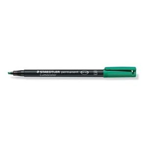 Marker foliopis/do CD 1,0-2,5mm B ścięty STAEDTLER LUMOCOLOR zielony 1szt.  /S 314-5/