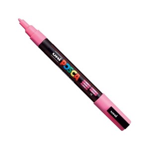 Marker z farbą plakatową okrągły 0,9-1,3mm UNI POSCA PC-3M różowy NR 13 1szt. /UNPC3M/DRO/ /138412/