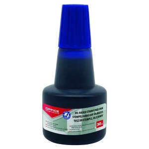 Tusz do pieczątek/stempli metalowych olejowy 30ml OFFICE PRODUCTS niebieski /18143511-01/