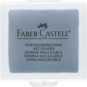 Gumka do mazania FABER-CASTELL chlebowa w etui plastikowym szara /127220 FC/