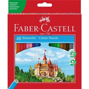 Kredki ołówkowe 48 kolorów zamek FABER-CASTELL /120148 FC/