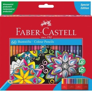 Kredki ołówkowe 60 kolorów zamek FABER-CASTELL  /111260FC/