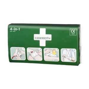 Zestaw do tamowania krwi CEDERROTH duży 4w1 1 kompres i 2 bandaże 1szt. /1910/