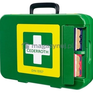 Apteczka przenośna CEDERROTH FIRST AID KIT XL DIN 13157 bardzo duża 42x30x11,8cm z wyposażeniem 1szt. /390104/