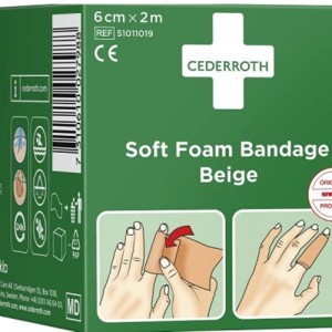 Bandaż piankowy CEDERROTH SOFT FOAM beżowy 6cm x 2,0m 1szt. /51011019/