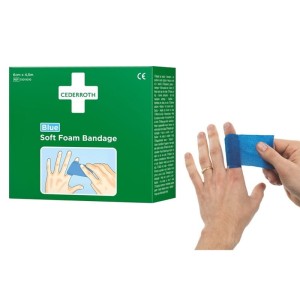 Bandaż piankowy CEDERROTH SOFT FOAM niebieski 6cm x 4,5m 1szt. /51011010/