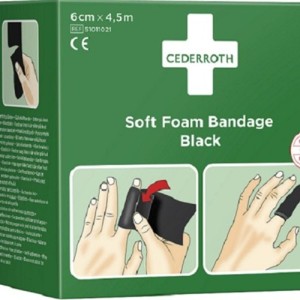 Bandaż piankowy CEDERROTH SOFT FOAM czarny 6cm x 4,5m 1szt. /51011021/