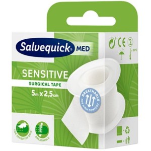 Taśma chirurgiczna/plaster na szpuli CEDERROTH SALVEQUICK SENSITIVE 2,5cm x 5m 1szt. /310366/