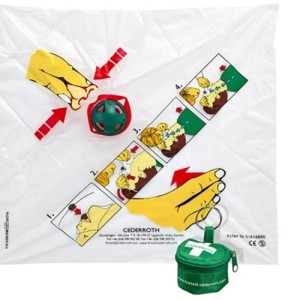 Maska do resuscytacji/sztucznego oddychania CEDERROTH w breloczku 1szt. /1925/